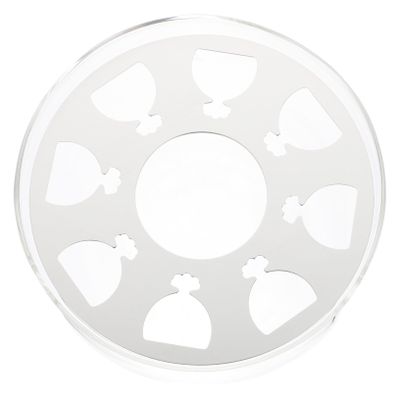 Round Teapot Warmer with Heater, 500–800 mL, Glass and Aluminum Alloy