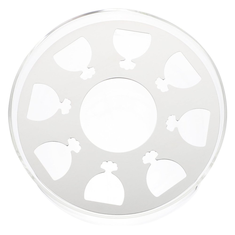Round Teapot Warmer with Heater, 500–800 mL, Glass and Aluminum Alloy