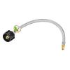 Gas Pressure Regulator Hose with Pressure Gauge, 38 cm view 1