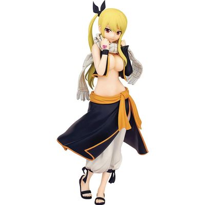 Zhongkaihua Lucy Heartfilia Figure, Natsu Dragneel Anime Girl Action Figure, PVC Model for Desktop Decoration, Collectible for Fans and Gifts