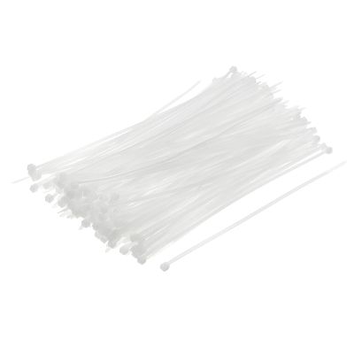 QUARKZMAN 500-Pack 8-Inch White Cable Ties for Outdoor and Garden Use