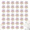 Crocheted Flower Appliqués, 40 Miniature Flowers view 1