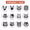 SUPERDANT 12-Piece Cat Head Transfer Paper view 2