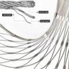 VXHCS Flexible Stainless Steel Cable Netting, Plant Climbing Net, 5 cm/1.5 mm, Trampoline Safety Net/Stair Safety Fence (1.5 x 10 m) view 3