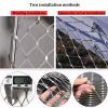 VXHCS Flexible Stainless Steel Cable Netting, Plant Climbing Net, 5 cm/1.5 mm, Trampoline Safety Net/Stair Safety Fence (1.5 x 10 m) view 4