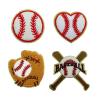 Embroidered Softball Iron-On Appliqué view 3