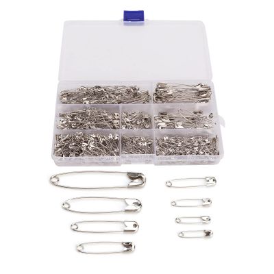 Ausla 460-Pack 7-Size Stainless Steel Safety Pins