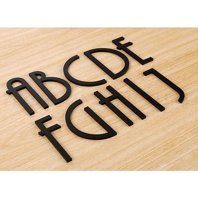 HFRSE SHU DIY Self-Adhesive Acrylic Letter M, 8 cm