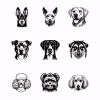 SUPERDANT 9-Piece Dog Head Transfer Paper view 1