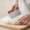 Stainless Steel Dough Scraper with Wooden Handle - 16x10.7 cm view 3