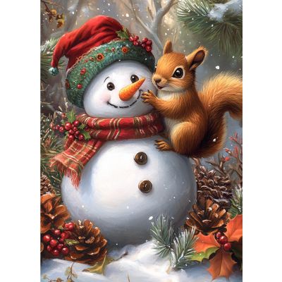 DOMROM Diamond Painting Snowman Kit