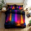 XCQHZYQ Colorful Summer Bedding Set with Neon Lights and Stones, 220 x 240 cm view 2