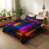 XCQHZYQ Colorful Summer Bedding Set with Neon Lights and Stones, 220 x 240 cm view 4