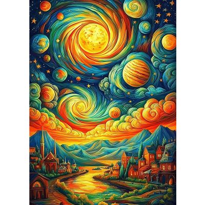 DOMROM Diamond Painting Kit - Starry Sky