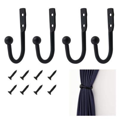 EULAPGOE Wall Hook Set Black 4 Pieces