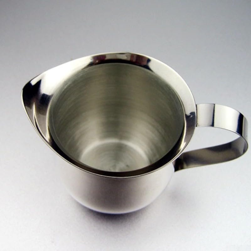 Elegant Stainless Steel Frothing Pitcher for Coffee and Latte Preparation (90 ml)