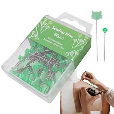 Straight Sewing Pins | 80 Pins for Fabric