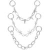 CABODYALS 3-Piece Silver Chain Shoe Charms view 1