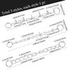 CABODYALS 3-Piece Silver Chain Shoe Charms view 2