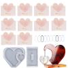 Heart Silicone Mold Set DIY Decoration 2-Piece view 1