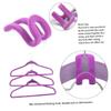 Ciieeo 10-Pack Small Anti-Slip Flocked Clothes Hangers view 3