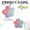 Crocheted Flower Appliqués, 40 Miniature Flowers view 2