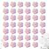 Crocheted Flower Appliqués, 40 Miniature Flowers view 1