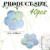 Crocheted Flower Appliqués, 40 Miniature Flowers view 2