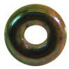 Glass Beads with Large Hole, Green Iridescent, 100g view 2