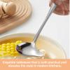 Stainless Steel Spoon Set 2-Piece Gold Silver view 4