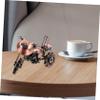 Gatuida Retro Iron Motorcycle Model, Brown view 2