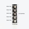 OWOHYG 5-Tier Round Rotating Bookshelf, Solid Wood, 360° Swivel Book Tower for Bedroom, Living Room and Study view 2