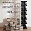 OWOHYG 5-Tier Round Rotating Bookshelf, Solid Wood, 360° Swivel Book Tower for Bedroom, Living Room and Study view 3