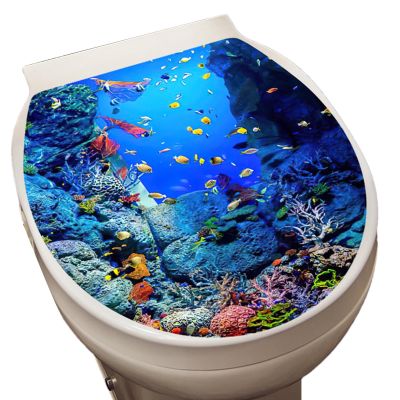 Bathroom Wall Stickers | Ocean Theme Toilet Seat Decal