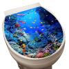 Bathroom Wall Stickers | Ocean Theme Toilet Seat Decal view 1