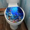 Bathroom Wall Stickers | Ocean Theme Toilet Seat Decal view 2