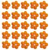Crocheted Flower Appliqués, 25 Miniature Flowers view 1