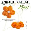 Crocheted Flower Appliqués, 25 Miniature Flowers view 2