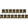 MOMAHUA Black Gold Happy Birthday Garland Set view 1