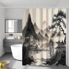 Black Mountain Pine Shower Curtain, 200 x 200 cm, with 12 Hooks view 2