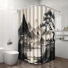 Black Mountain Pine Shower Curtain, 200 x 200 cm, with 12 Hooks view 3
