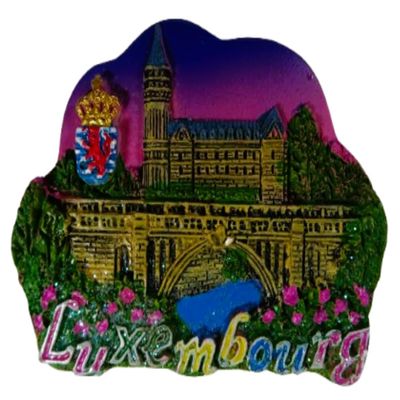 Luxembourg Souvenir Magnet 7 x 6 cm