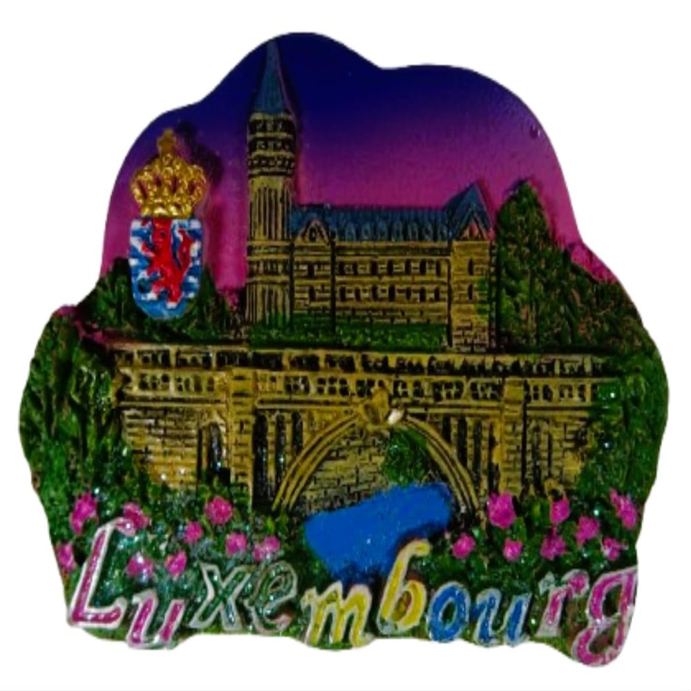 Luxembourg Souvenir Magnet 7 x 6 cm