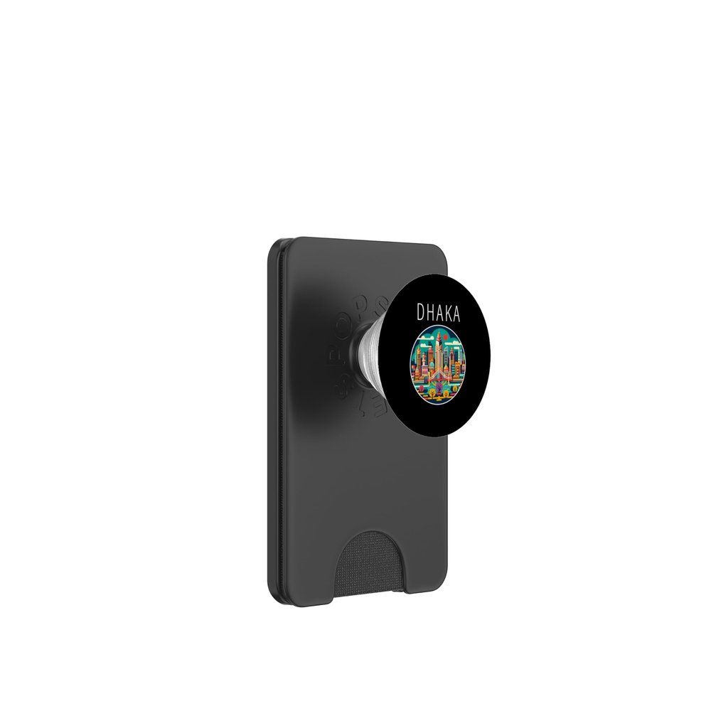 Dhaka Bangladesh Landscape Art Deco PopSockets PopWallet for MagSafe