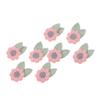 EXAOMBLE Flower Embroidered Patches for Clothing - 10 Pack Pink view 1