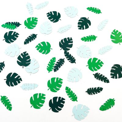 100 Pcs Green Leaf Confetti