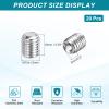 Sourcing Map M10 x 1.5 x 12 mm Stainless Steel Set Screws, 20-Pack view 2