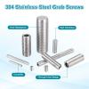 Sourcing Map M10 x 1.5 x 12 mm Stainless Steel Set Screws, 20-Pack view 4