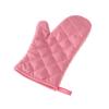 LNNXSZ Oven Mitt 1PC Portable Black Cotton Blend Thick Insulated Mitt (Pink) view 1