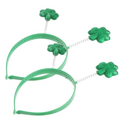 SOLUSTRE 2-Pack Patrick's Day Shamrock Headbands